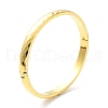 Ion Plating(IP) 304 Stainless Steel Faceted Hinged Bangles for Woman BJEW-M309-04G-1