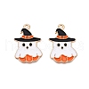 Halloween Theme Alloy Enamel Pendants ENAM-T020-07F-2