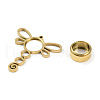 Ion Plating(IP) 304 Stainless Stee Locket Big Pendants STAS-S132-13G-01-2