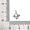 Brass Micro Pave Cubic Zirconia Pendants KK-D356-07B-P-3