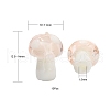 10Pcs Mushroom Handmade Lampwork Beads LAMP-YW0001-08C-4