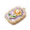 Alloy Enamel Pendants ENAM-K076-02C-G-2