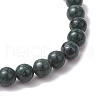 Natural Black Jade Beads Stretch Bracelets for Women BJEW-TA00603-4