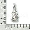 Non-Tarnish 304 Stainless Steel Pendants STAS-L275-15P-3