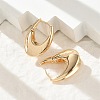 Brass Hoop Earrings for Women EJEW-U041-04G-3