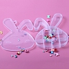 9 Grids Rabbit Shape Plastic Organizer Boxes X-ANIM-PW0001-115-3