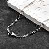 Non-Tarnish 304 Stainless Steel Cable Chain Necklace for Men Women STAS-L164A-01P-B-1