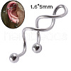 304 Stainless Steel Long Barbell Cartilage Earrings FS-WGA4435-03-2