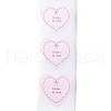 500Pcs Heart with Thank You Roll Stickers DIY-U008-01G-2