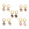 Brass Huggie Hoop Earrings EJEW-JE04323-1