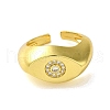 Brass with Cubic Zirconia Rings RJEW-B057-01G-04-2