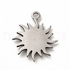Non-Tarnish 304 Stainless Steel Pendants STAS-P322-09P-2