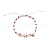 4Pcs Glass Seed Beads Braided Bead Bracelets for Men Women BJEW-TA00648-3