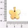 Ion Plating(IP) 304 Stainless Steel Pendants STAS-H182-07G-3