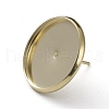 Brass Stud Earring Settings KK-L205-13G-E-1