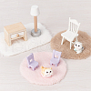 Olycraft 8Pcs 8 Styles Mini Artificial Plush Carpet DJEW-OC0001-39-3