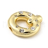 Brass Micro Pave Clear Cubic Zirconia Pendants KK-E093-04G-Q-2