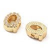 Rack Plating Brass Micro Pave Clear Cubic Zirconia Beads KK-G500-30G-Q-2