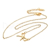 PVD Vacuum Plating 304 Stainless Steel Pendant Necklaces NJEW-G125-04-2