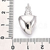 Brass Micro Pave Clear Cubic Zirconia Pendants KK-N268-59P-3