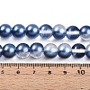 Baking Painted Transparent Glass Beads Strands DGLA-N011-10mm-08-4