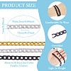 Yilisi 6M 3 Colors Oxidated Aluminium Twisted Chains CHA-YS0001-03-12