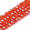 Electroplate Glass Beads Strands EGLA-A044-T1mm-B25-1