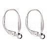 925 Sterling Silver Leverback Hoop Earring Findings STER-A002-180-1