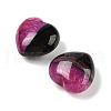 Mother's Day Gifts Natural Agate(Dyed & Heated) Heart Palm Stone G-Q021-04F-2