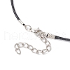 Clam Shell Pendant Necklaces NJEW-MZ00111-01-5