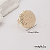 Geometric Zinc Alloy Irregular Concave Adjustable Rings KK6912-2-2
