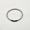 Stainless Steel Round Beaded Stretch Bracelets for Women Men KU2841-2-1