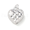 925 Sterling Silver Heart Charms STER-G045-05S-1