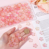 SUNNYCLUE 200Pcs Acrylic Bead Caps OACR-SC0001-83C-3