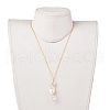 Pendant Necklaces and Ear Studs Jewelry Sets SJEW-JS01064-03-6