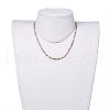 Faceted Glass Beaded Necklaces NJEW-JN02553-6
