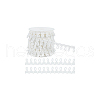 BENECREAT 1Bundle Polyester Elastic Button Looping Trim OCOR-BC0006-93B-7