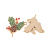Golden Plated Alloy Enamel Pendants ENAM-Z017-06G-2