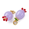 Handmade Lampwork Pendants LAMP-Z012-01G-03-2