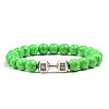 Blue turquoise alloy dumbbell jewelry bracelet for men's high-end and versatile accessories GK5142-23-1