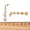 304 Stainless Steel Clear Cubic Zirconia Tassel Stud Earrings EJEW-Z094-01C-G-5