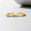 S925 Sterling Silver Micro Pave Cubic Zirconia Cuff Rings for Women ZO6506-1
