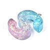 Transparent Epoxy Resin Pendants CRES-S364-002S-3