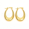 Brass Hoop Earrings EJEW-F250-02-G-1