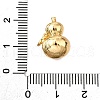 Brass Micro Pave Cubic Zirconia Shell Pendants KK-D356-17G-3