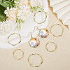 CHGCRAFT 40Pcs 4 Styles Alloy Linking Rings FIND-CA0008-97-5