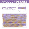 Polyester Filigree Wavy Lace Ribbon OCOR-WH0082-211B-2