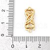 Brass Micro Pave Clear Cubic Zirconia Box Clasps KK-U051-01G-02-4