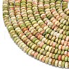 Natural Unakite Beads Strands G-P575-A12-4x2mm-02-3