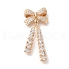 Rack Plating Brass Micro Pave Cubic Zirconia Pandants KK-S399-06A-1